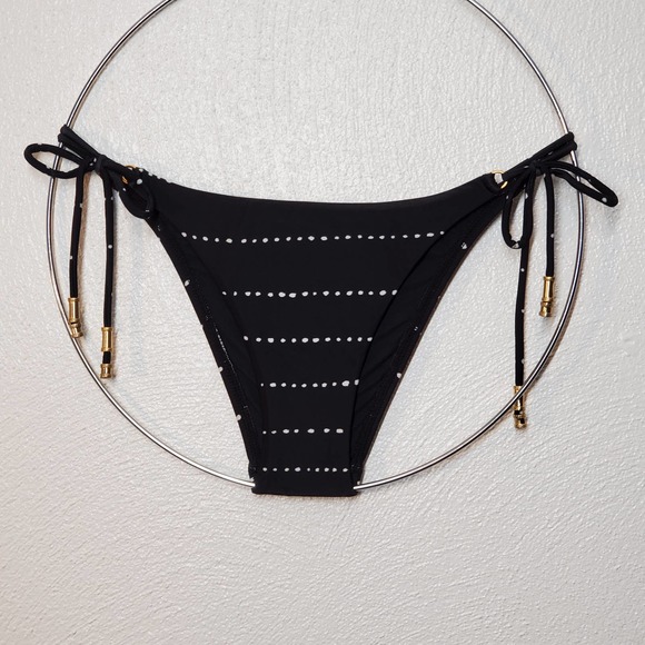 Vix Swim Clearance Vix New Stripe Dot Hawa Long Tie Bikini Bottom
